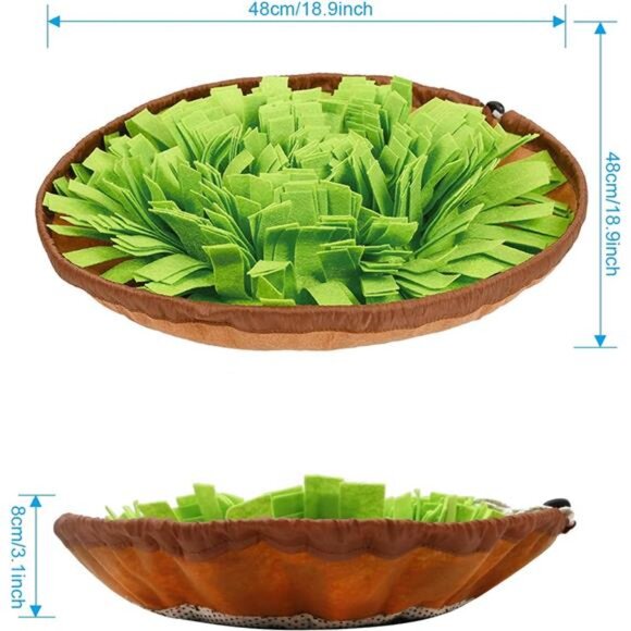 Snuffle Mat for Dogs - Slow Feeding Bowl Encourages Natural Foraging Skills - Picture 2 of 7